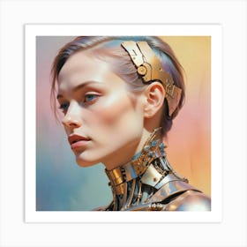 Robot Girl 2 Art Print