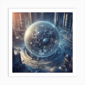 Futuristic Cityscape 51 Art Print