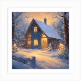 CHRISTMAS night 10 vector art Art Print