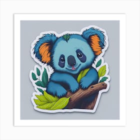 Koala Sticker 7 Art Print