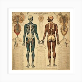 Nouveau Anatomy Series - 10 Art Print