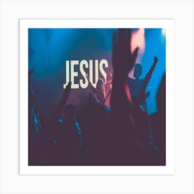 Jesus In The Crowd Art Print