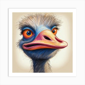 Ostrich 8 Art Print