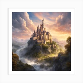 Castle In The Clouds Art Print