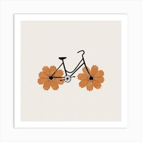 Cosmos Bike Square Art Print