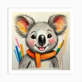 Koala Drawing 1 Art Print