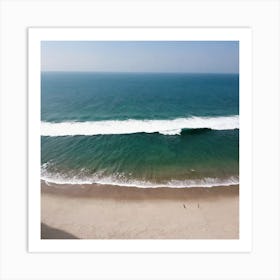 Aerial View Of A Beach 8 Art Print