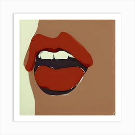 Hot Lips Art Print