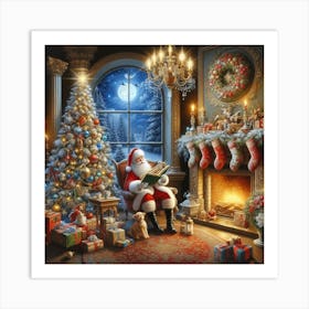 Christmas Santa Art Print