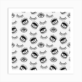 Abstract Eyes Art Print