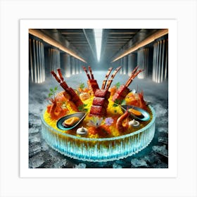 A Futuristic Dish Called Galbi Paella, Beautifully Art Print