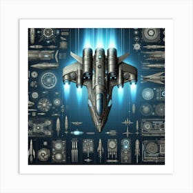 Spaceship 56 Art Print