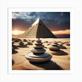 Pyramids Of Giza Art Print