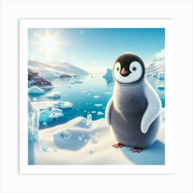 Penguin painting 1 Art Print