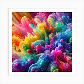 Colorful Abstract Painting Art Print