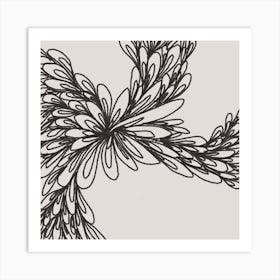 Floral One Square Art Print