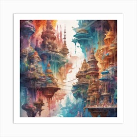 Fantasy City Art Print