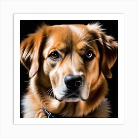 Golden Retriever Portrait 2 Art Print