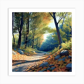 Autumn Path 2 Art Print