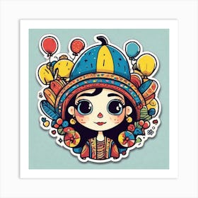 Mexican Girl 2 Art Print