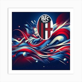 Bologna FC 1909 Logo Wall Art 7 Art Print