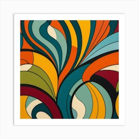 Abstract Swirls 3 Art Print