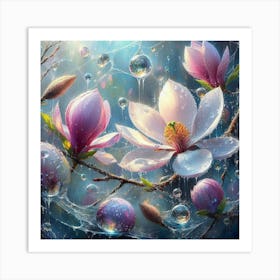 Magnolia Blossoms Art Print