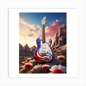 Red, White, and Blues 9 Art Print