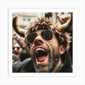 Bullfighter With Horns 1 Art Print