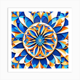 Abstract Mandala 27 Art Print