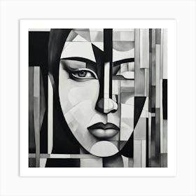 Abstract By Rahul Black And White Abstract Art Art Print