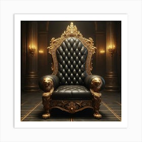 Throne Stock Videos & Royalty-Free Footage Art Print