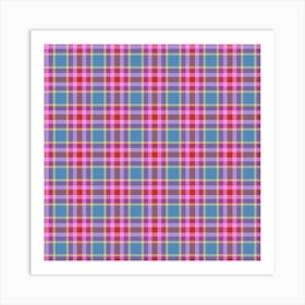 Plaid Fabric 202 Art Print