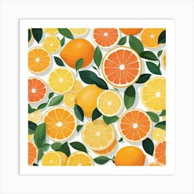 Default Citrus Sun Art Print 3 Art Print