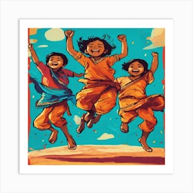 Children Of India Art Print