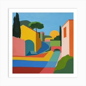 Abstract Park Collection Villa Ada Rome 4 Art Print