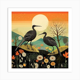 Bird In Nature Kiwi 1 Art Print
