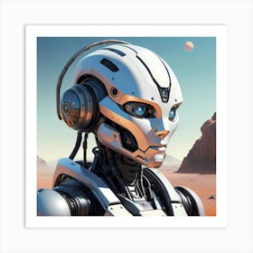 Robotic traveller Art Print