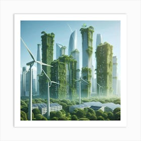 Futuristic Cityscape 27 Art Print