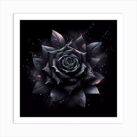 Black Rose 1 Art Print