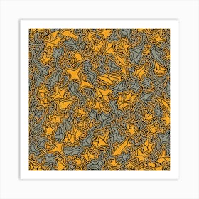 Abstract Seamless Pattern, Flat Art, 171 Art Print