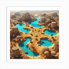 Desert Landscape 32 Art Print