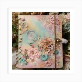 Shabby Chic Dreamy Mist Pastel Junk Journals Karma (1) Art Print