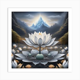 Lotus Flower 4 Art Print