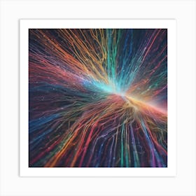 Abstract Rays Of Light 15 Art Print