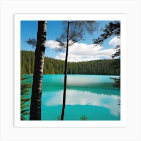 Turquoise Lake 2 Art Print