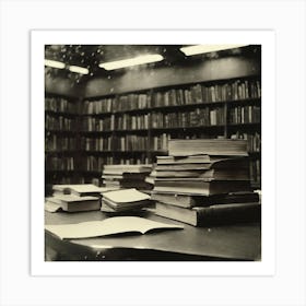 Stack Of Books Art Print