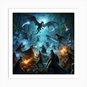 Elder Scrolls paintings art print 2 Art Print