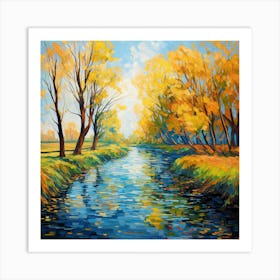 Symphonic Sunset: Riverside Melodies Art Print