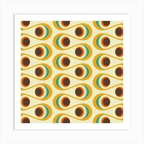 Modern Retro Pattern 01 Art Print